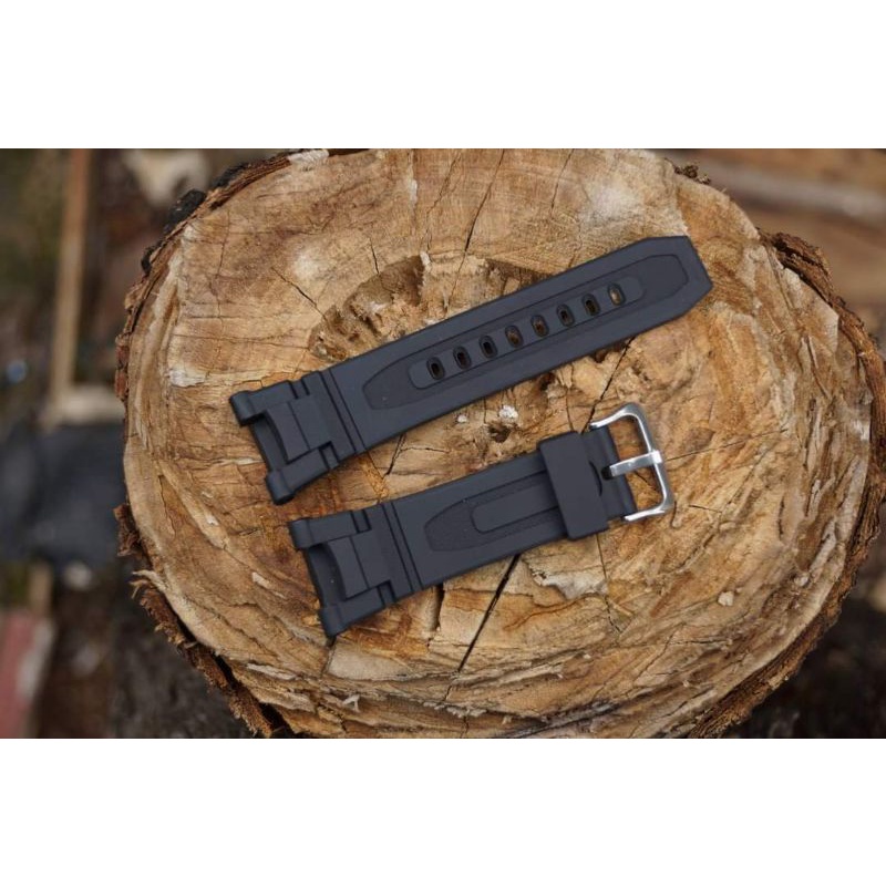 STRAP TALI CASIO PROTREK PRG-40 PRG 40 PROTREK PRG-240 PRG 240 RUBBER WATCH BEND HITAM