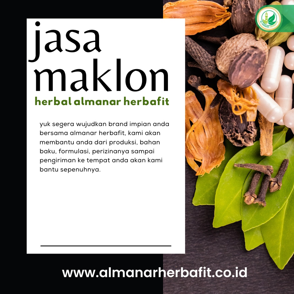 produksi maklon teh herbal pelangsing celup almanar herbafit