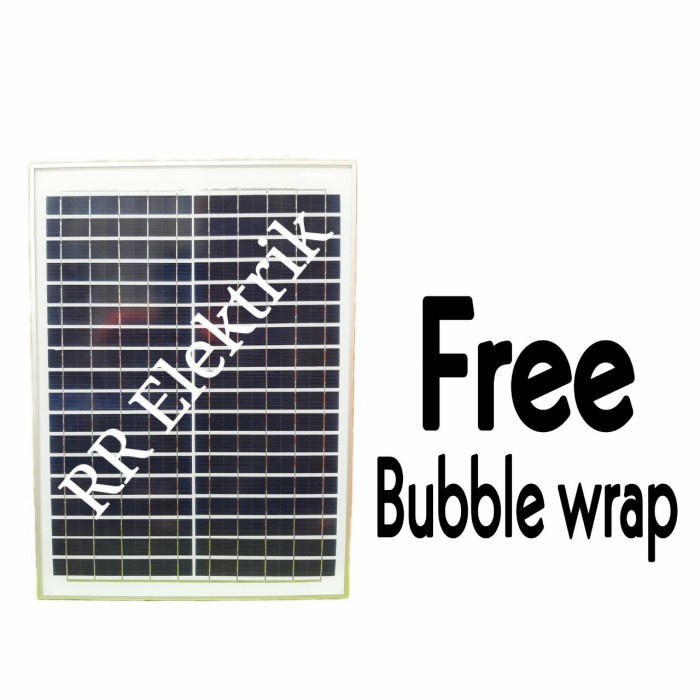 Solar Panel Solar Cell Panel Surya 20Wp Polycrystalline 20 Wp Poly