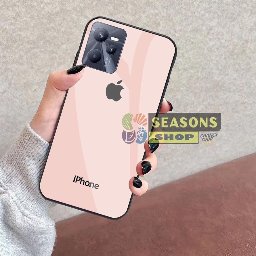 Hot Sale - Realme C35 Softcase Kaca Realme C35 - Softcase Glass Glitter Realme C35 - Softcase Realme