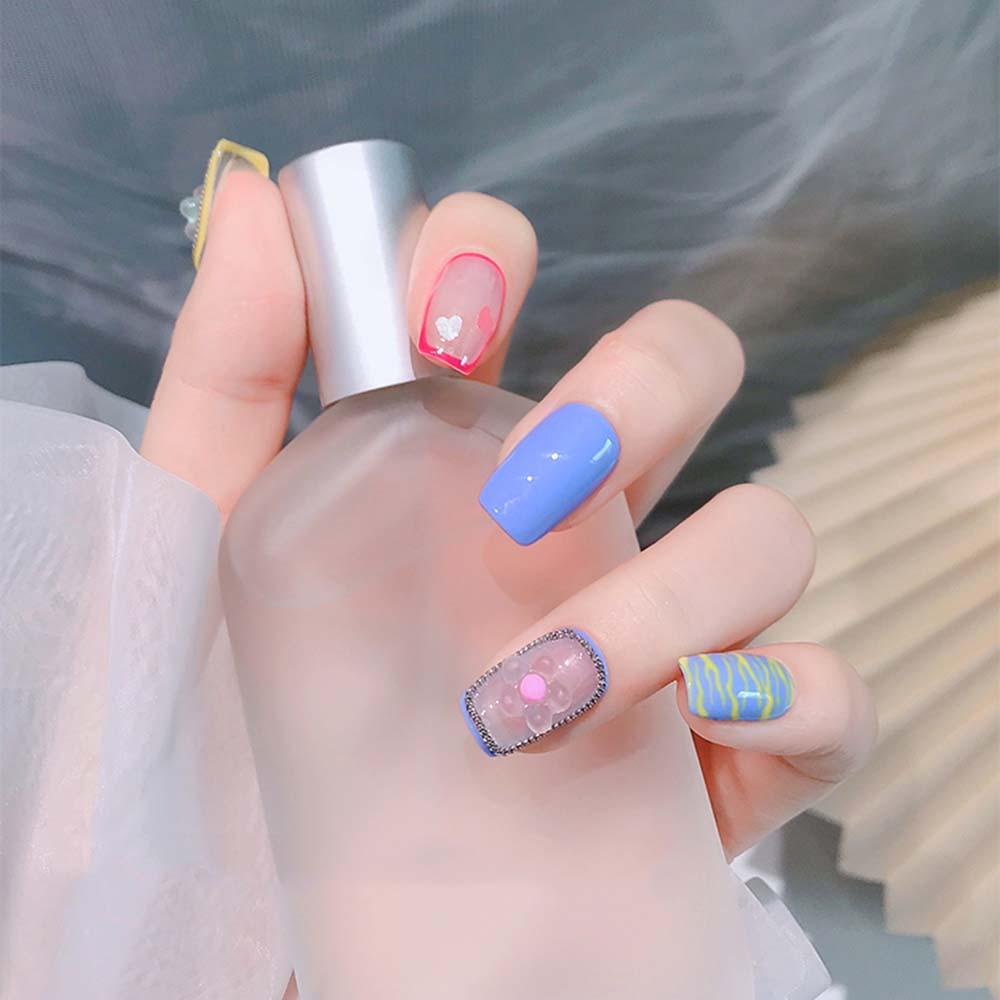 AUGUSTINA Agustina Nail Art Bunga Perhiasan Indah Manicure Aksesoris Pesona DIY Nail Art Desain