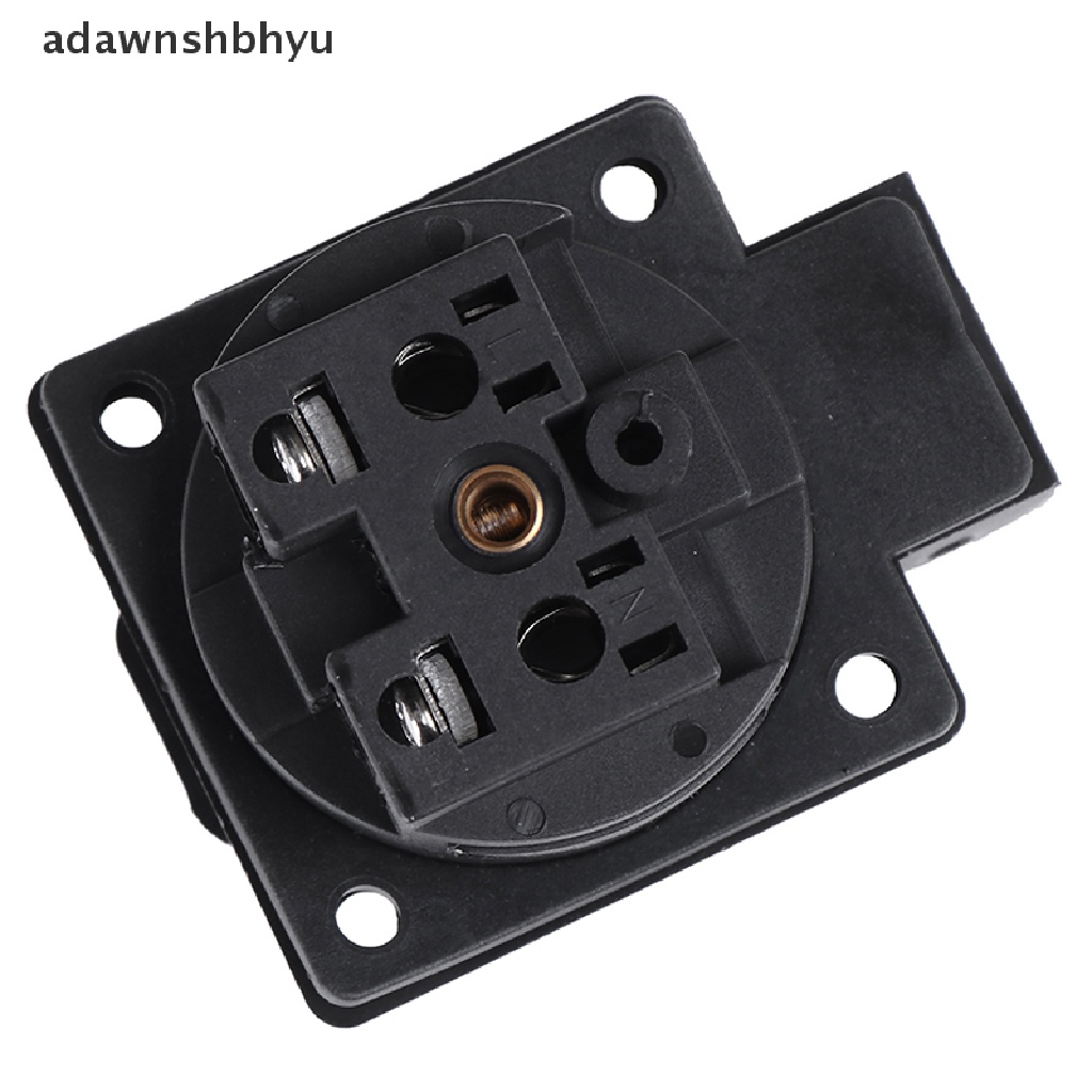 Adawnshbhyu Stop Kontak Tahan Air AC 250V Standar Jerman Colokan Tunggal Wall Socket