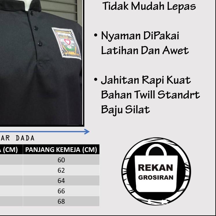 Sakral PSHT Kancing - Sakral Siswa PSHT - Baju PSHT Latihan - Baju Silat PSHT