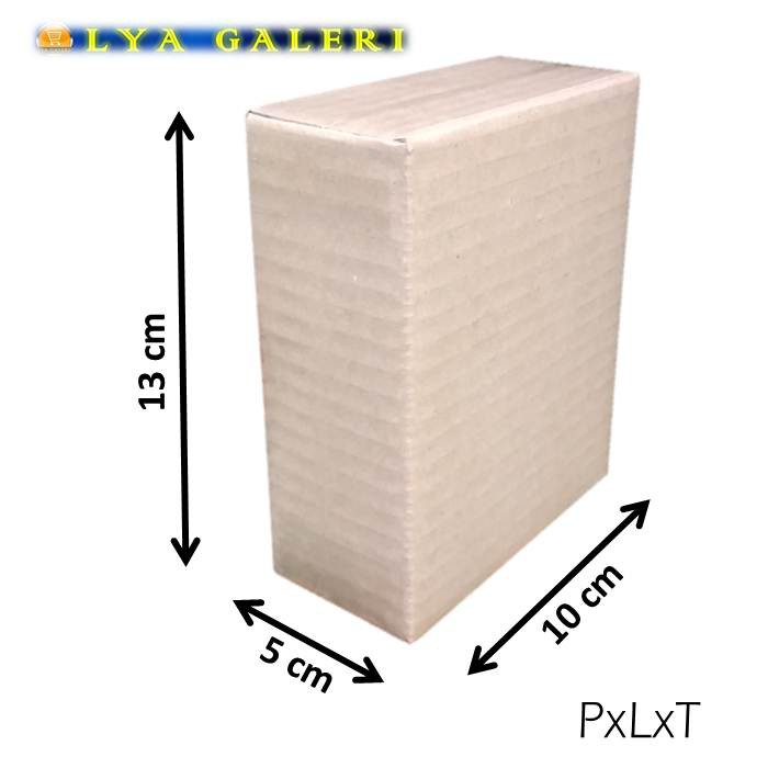 Karton Box Kardus Packing Uk.10x5x13 cm Luar Polos Dalam Ada Tulisan-3