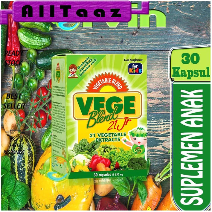 

VEGEBLEND 21 JR- 21 SARI SAYURAN- 21- ekstrak sayur-.30 KAPSUL-SUPLEME