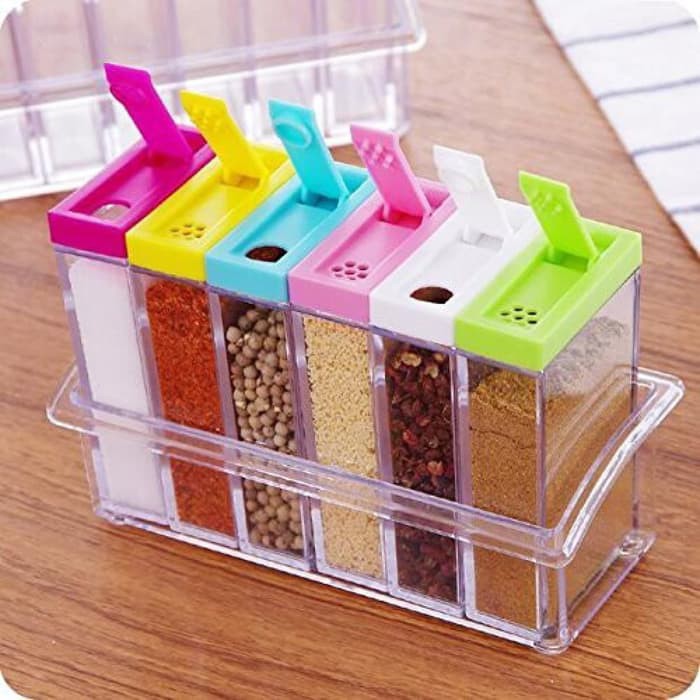 Tempat Bumbu dapur Set Seasoning 6 Pcs