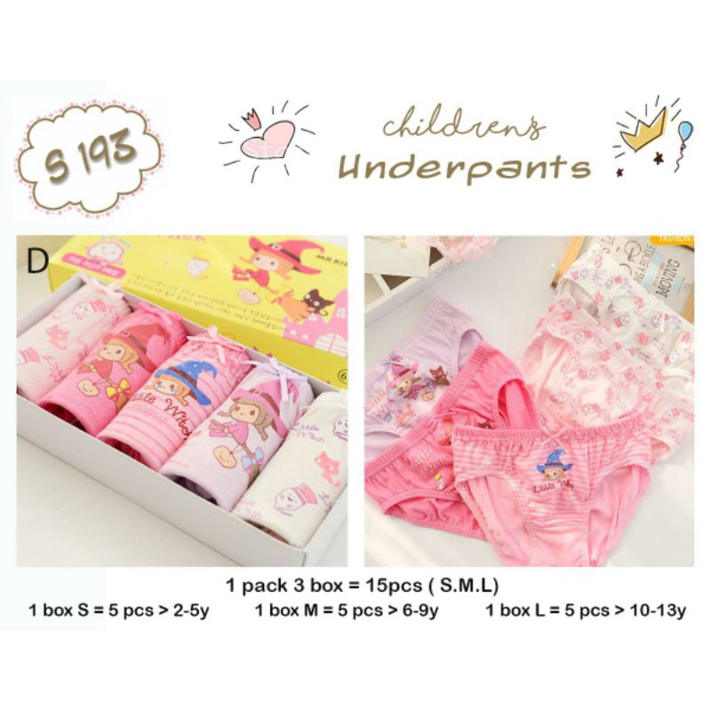 CELANA DALAM ANAK ANAK 1 KOTAK 5 PCS S193 - children underwear