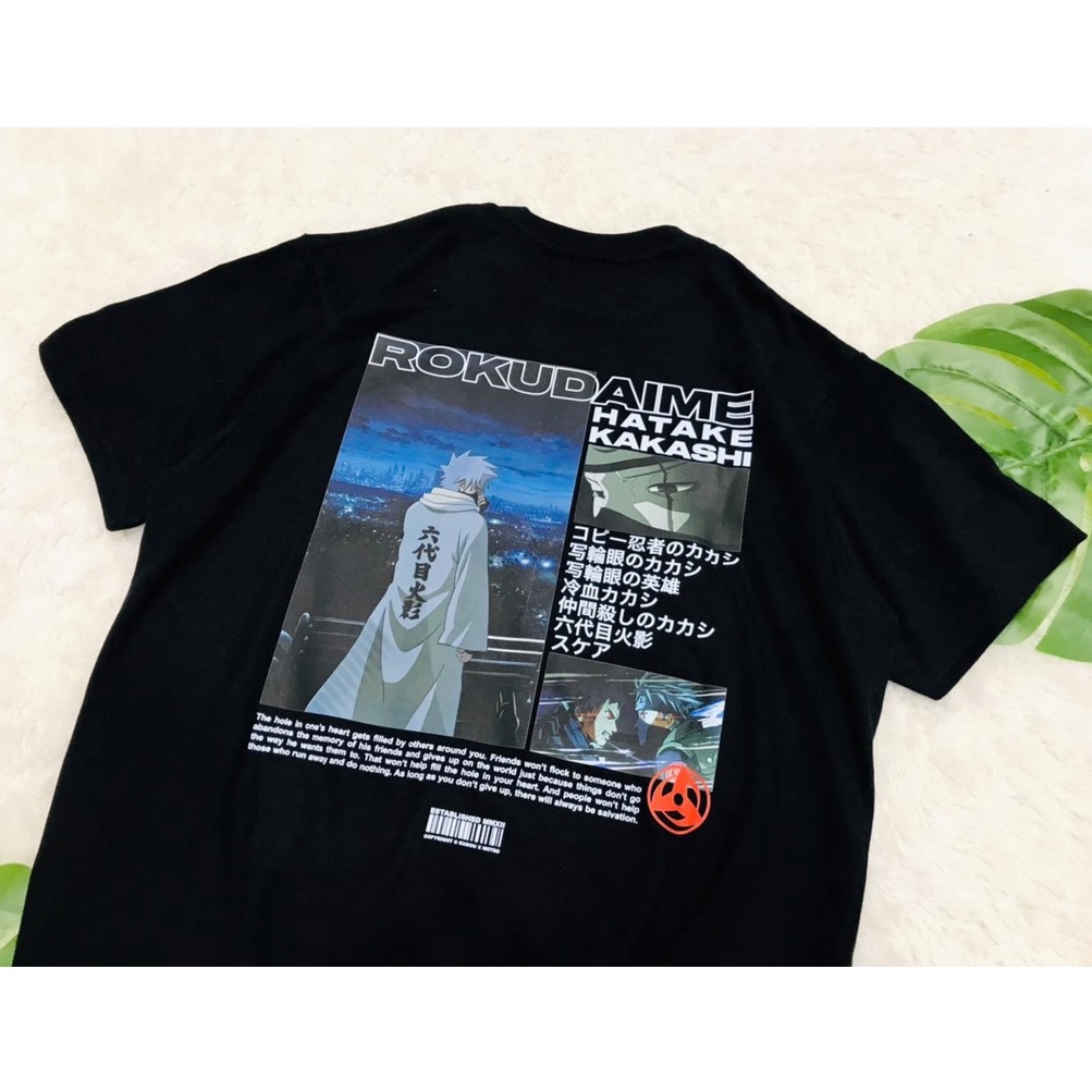 Kaos Rokudaime Kakashi Anime manga Naruto Premium Unisex