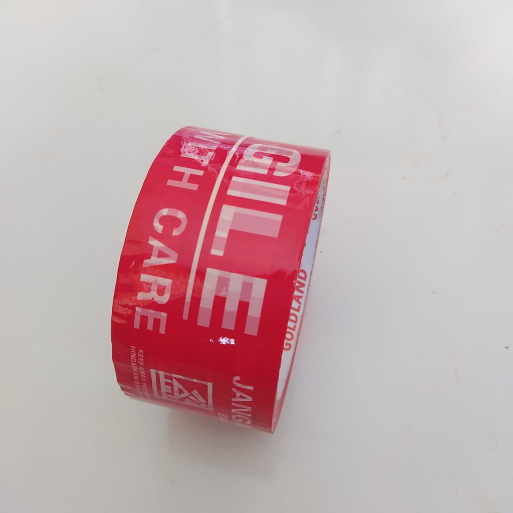 

Lakban Fragile Fragil Merah Super Kuat 2 Inch/50 Yard Murah Berkualitas Efektif Onlineshop Olshop Ollshop Packing Paket