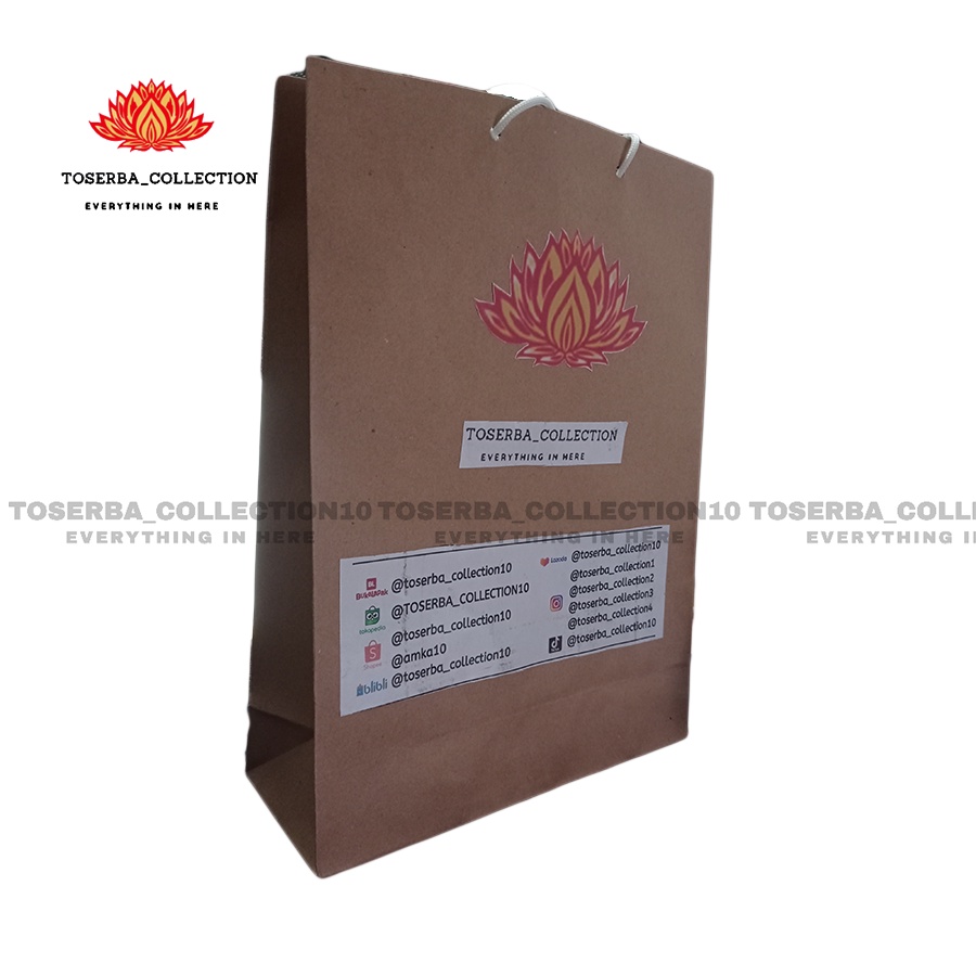 

TOSERBA OLEH-OLEH HAJI DAN UMROH GOODIE BAG COKLAT SERBAGUNA