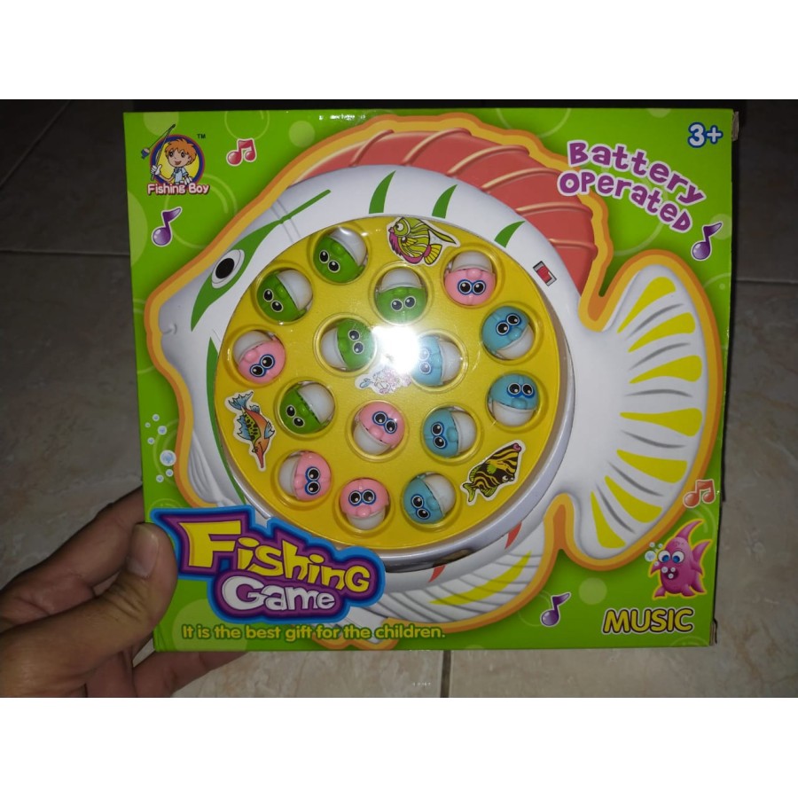 Mainan Pancing Ikan Besar Anak - Fishing Games Magnet Edukasi bentuk