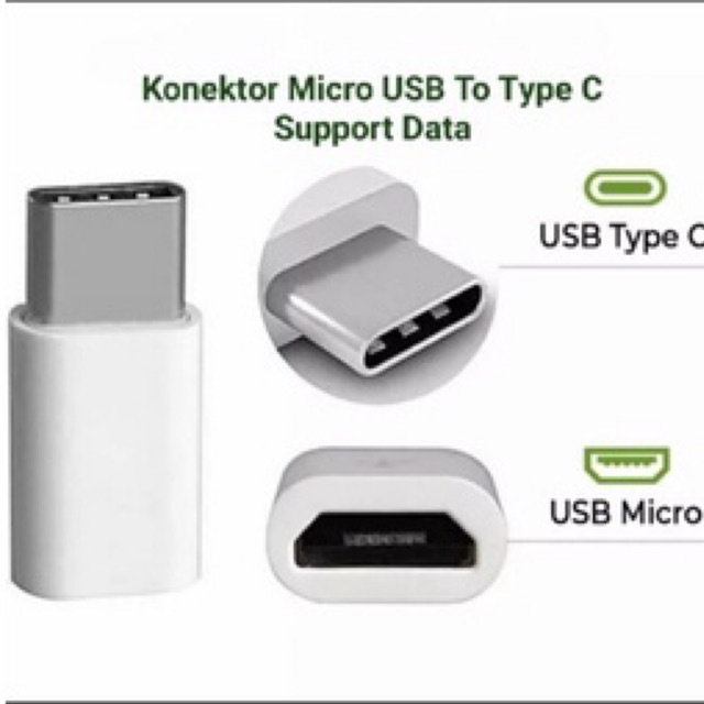 Twelven Converter Micro USB (Female) to Type C (Male) Adapter - Micro USB ke TIPE C