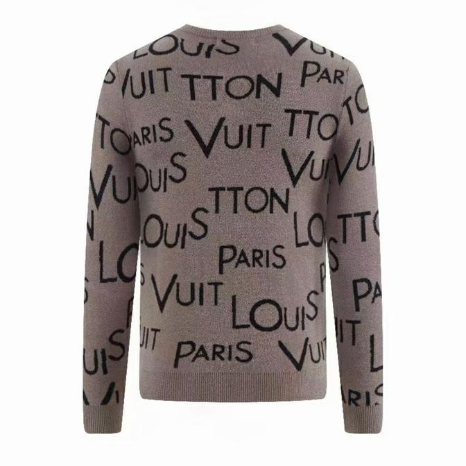 Sweater Pria Louis Vuitton Mirror / Sb006 - Hitam Serbadiskonboss