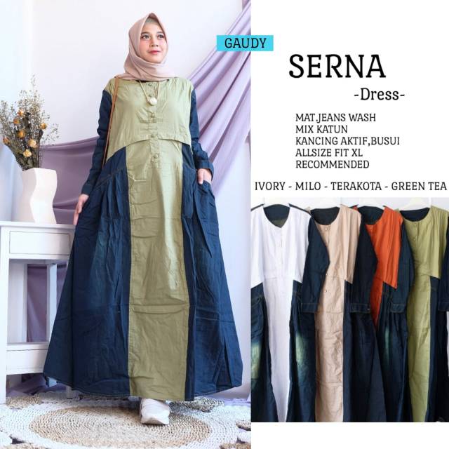 Gamis jeans wash