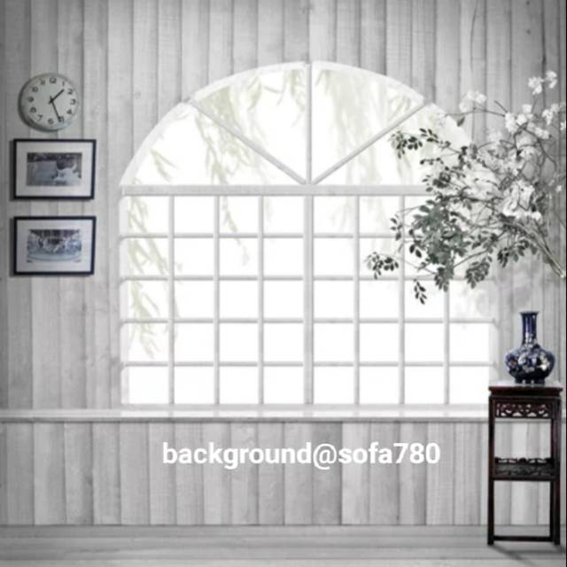 Background studio foto jendela abu2 uk 3x3m
