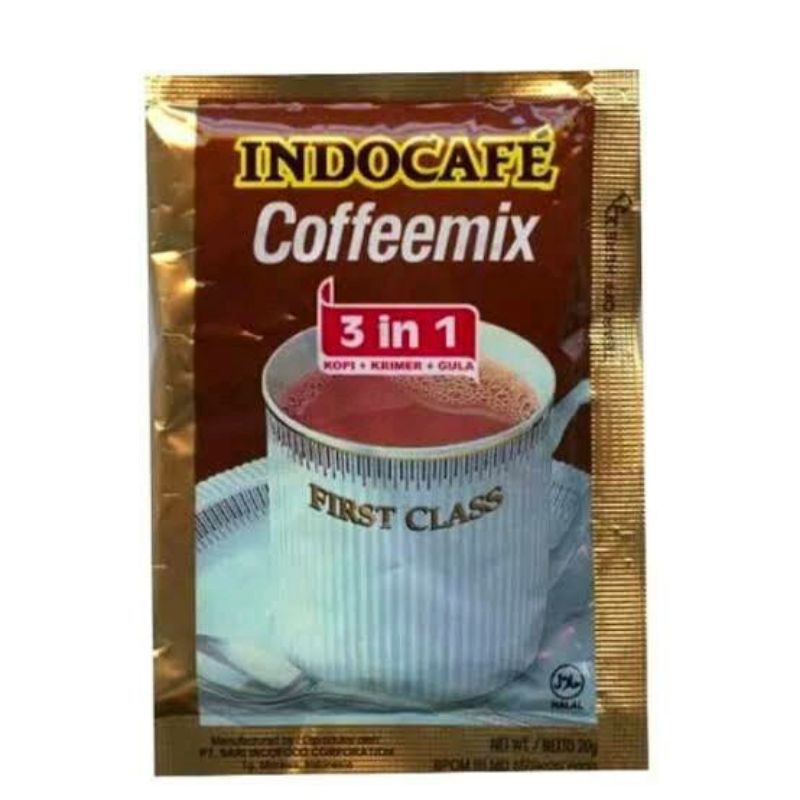 

Indocafe Coffemix 3 in 1 Kopi + Primer + Gula Sachet 20gram