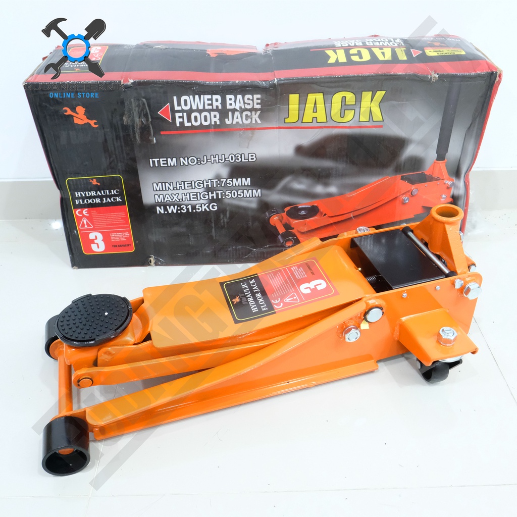 Dongkrak Buaya 3 Ton CEPER IWT / Dongkrak Mobil Truk Truck 3T Lower Base Floor Jack IWT