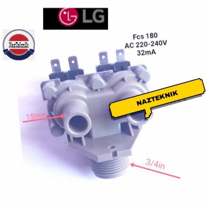 SOLENOID INLET DOUBLE MESIN CUCI OTOMATIS LG
