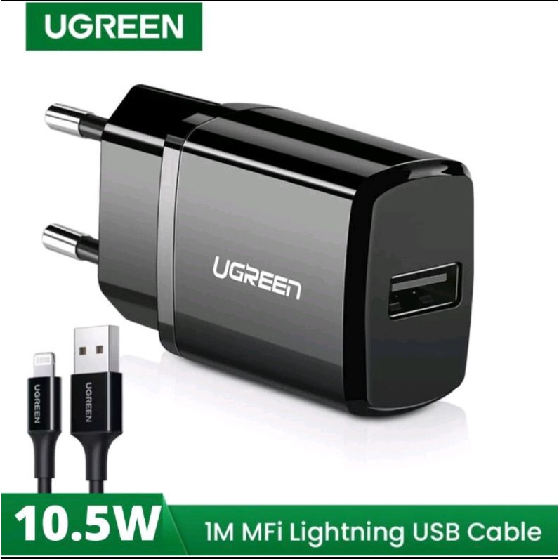 Ugreen Charger 10.5 Watt Support for IPhone 11 8 6 7 Plus X XR XS XR XS Max Ipad With Kabel Lightning Mfi Original