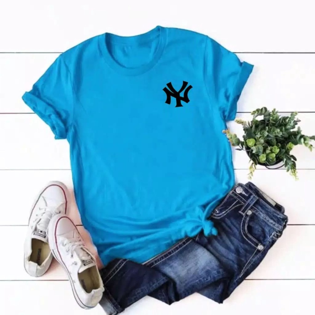 Kaos Wanita NY84 / Tshirt Combed 30s Wanita / Tumblr Tee / Atasan Baju Lengan Pendek