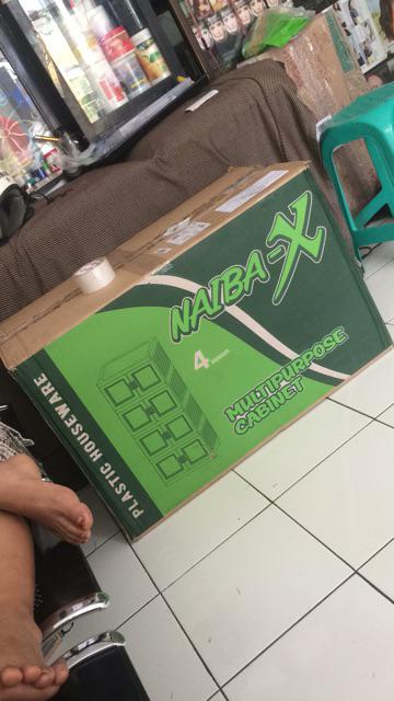 Lemari Plastik / Laci / Lemari Pakaian / Rak Serbaguna Portable  Susun 4 By Gojek