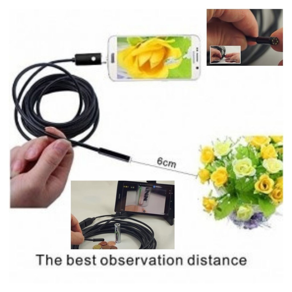 Spy Mini Kamera SmartCam Endoscope USB 7mm With Lamp Waterproof HD 111132