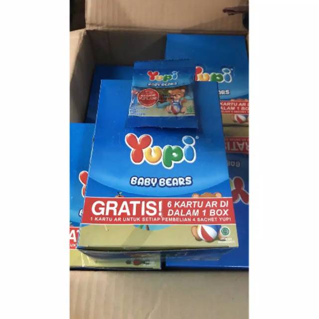 

Yupi Baby Bears 1 Pak Box Dus 24 Pcs Bear Biru Grosir Permen Murah