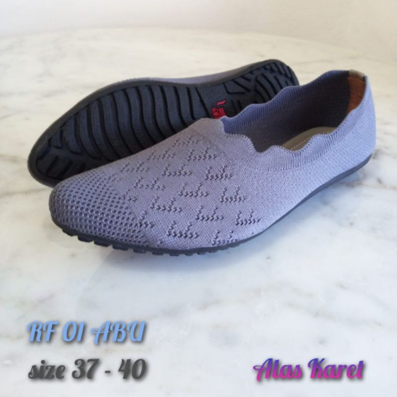 sepatu flat rajut A01