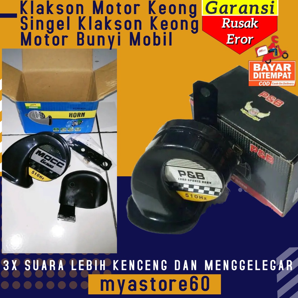 Klakson Motor Keong Siput Single Singel Kelakson Keong Motor Bunyi Mobil Universal Suara Kencang Dan Awet