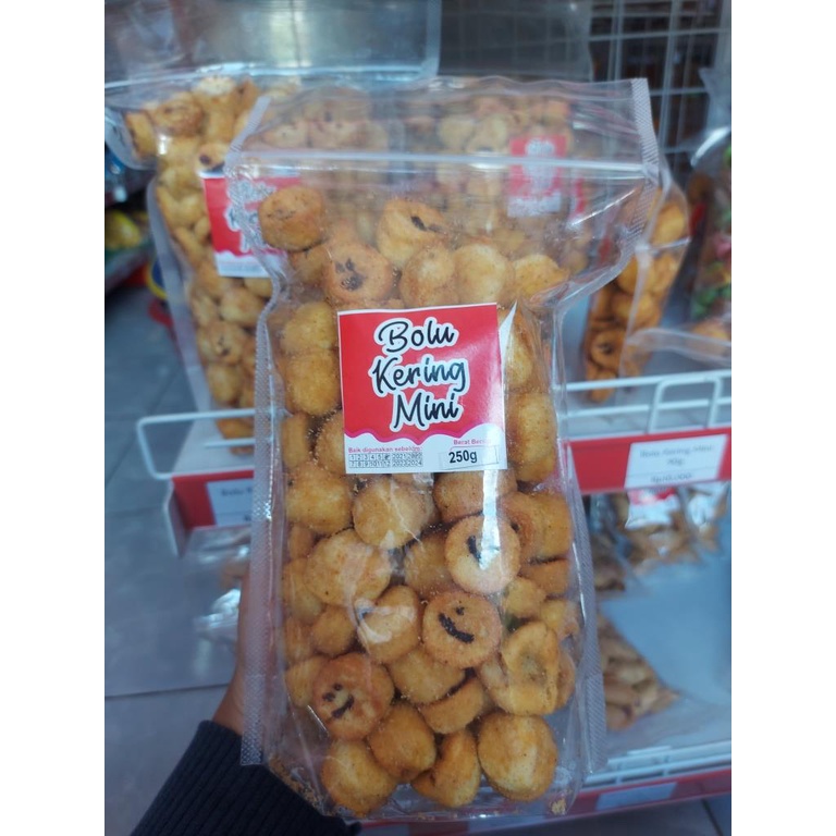 Cemilan Bolu Kering Mini Smile 250g | makanan ringan | snack kiloan | roti kering enak