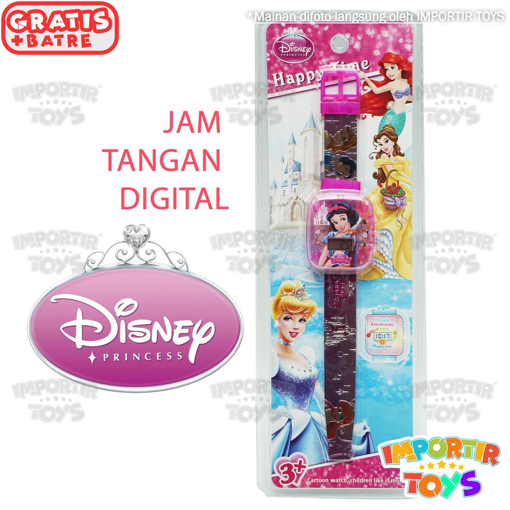 JAM TANGAN ANAK LUCU dgn LAMPU yang KEREN AVENGERS MICKEY MINNIE MOUSE MINION PRINCESS DISNEY