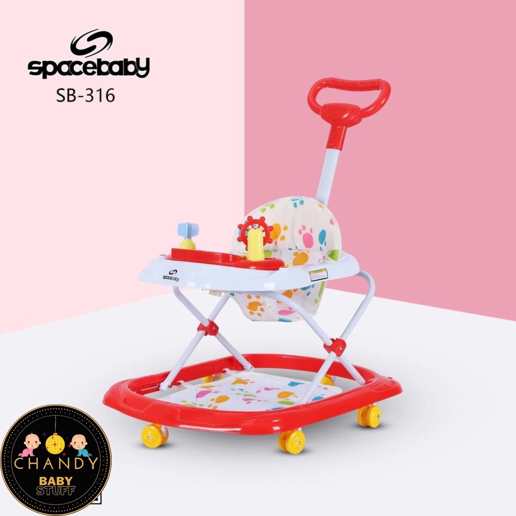 BABY WALKER SPACE BABY SB 316 DENGAN DORONGAN ADA MUSIK DAN LAMPU