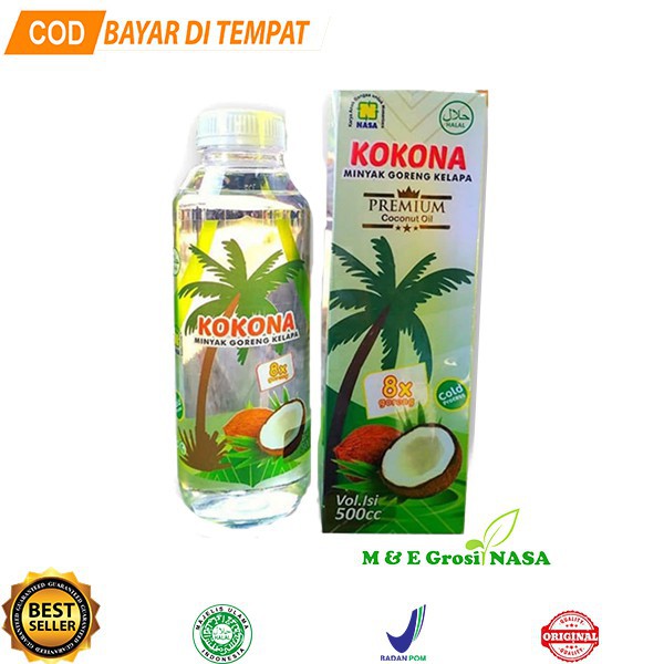 

Minyak Goreng Kelapa Proses Dingin 500ML (KOKONA)
