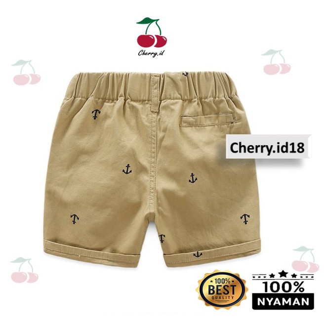 Cherry COD Celana Pendek Anak Laki Laki Katun / Celana Pendek Anak Chino Jangkar / Celana Chino C01S