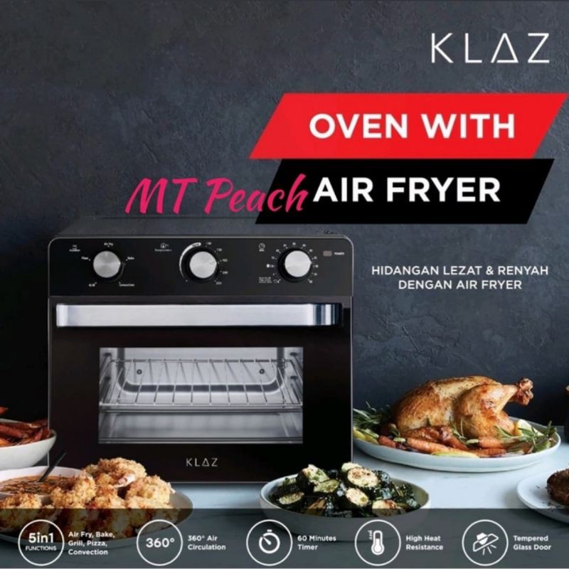 KLAZ OVEN DENGAN AIR FRYER 20L 1700W