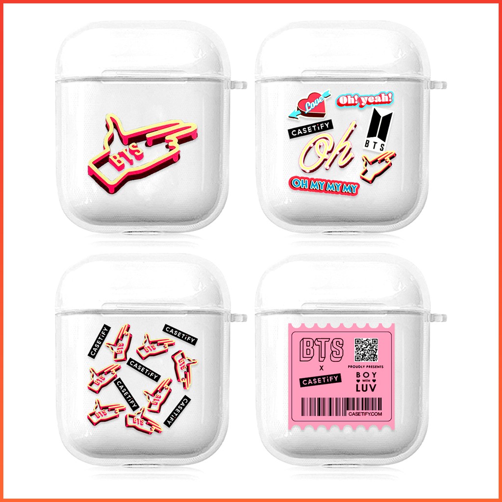 AirPods BTS Casetify Soft Airpods Case Cover for i12 I11s AirPod 1 & 2 Casing