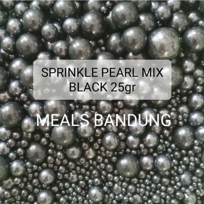 

Edible Sprinkle Mutiara Pearl Mix Black 25gr