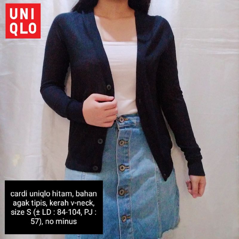 NEW STOCK‼️THRIFT Cardigan Vest Rajut Premium Pastel Kepang Cable Branded Academia Ketupat Argyle Murah-cardi uniqlo hitam