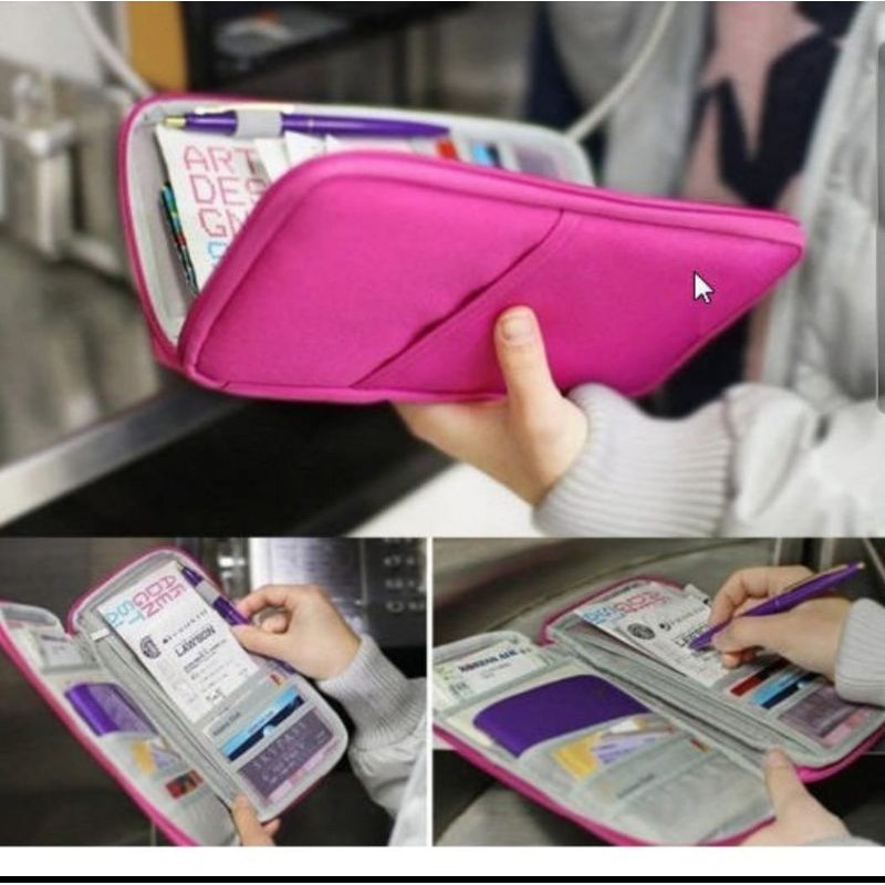 CARD ID HOLDER  PASPORT WALLET DOMPET TRAVEL ORGANIZER