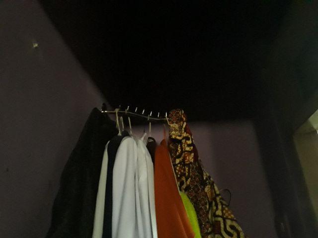 Hanger Suling 9 Titik Tempel Tembok Organizer Display Gantungan Baju Serbaguna