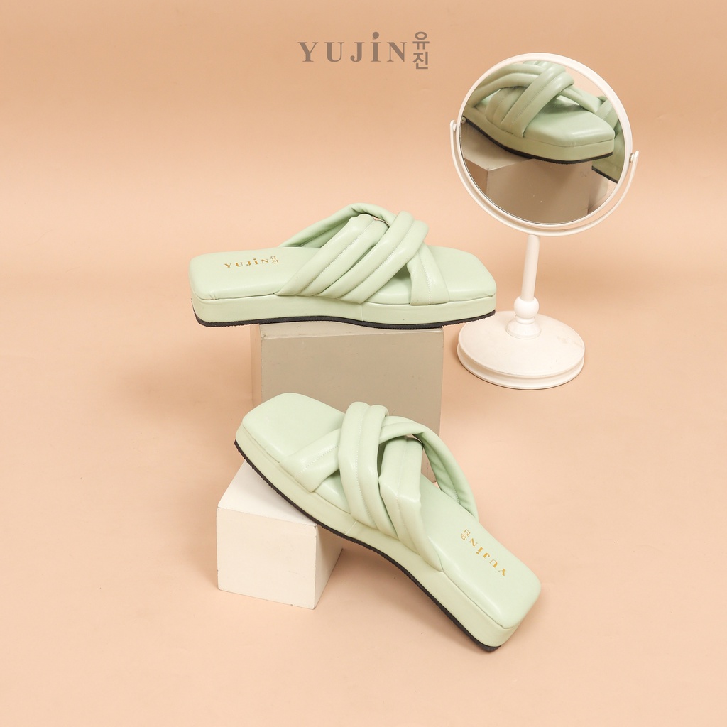 YUJIN Sendal Platform Wanita Haruka Korean Fashion Sandals