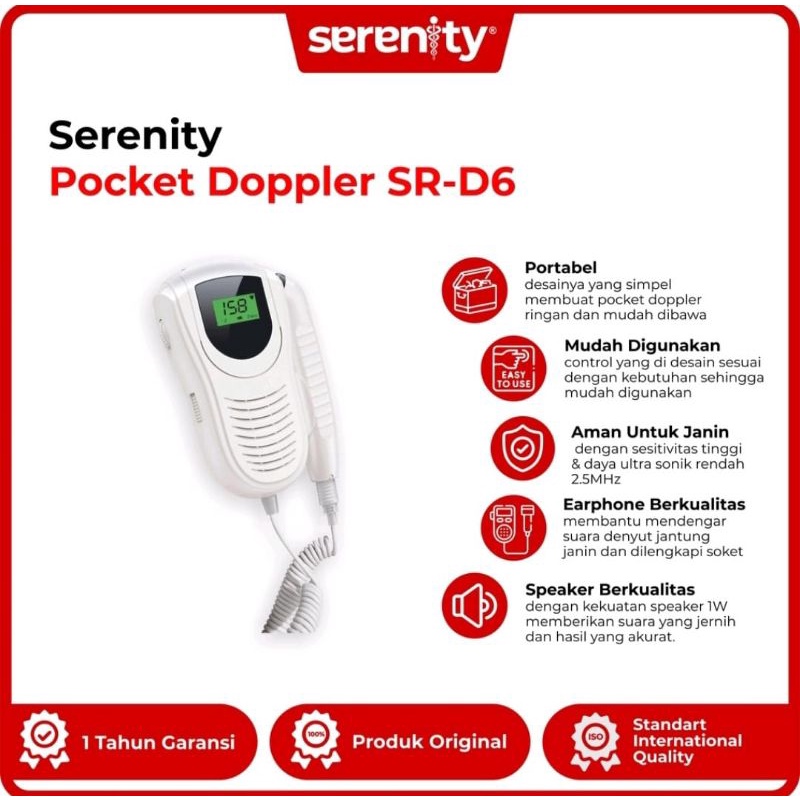 Fetal Doppler Digital Serenity SR-D6