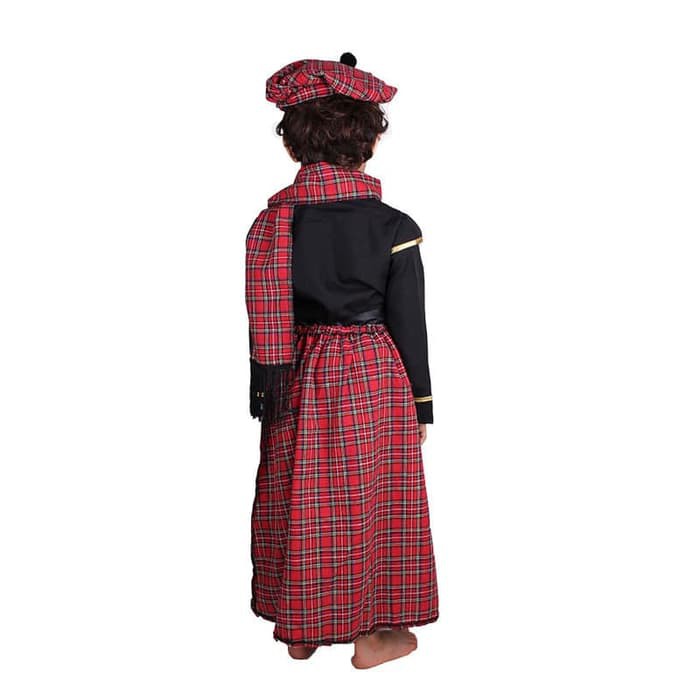 Scotland traditional clothes kostum tradisional skotlandia tartan boy