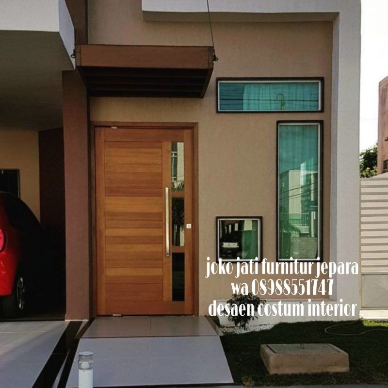 kusen pintu rumah minimalis kayu jati solid