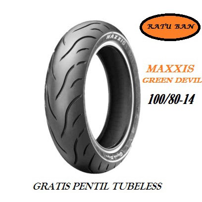Ban  MaticTubeless Maxxis GREEN DEVIL 100/80-14