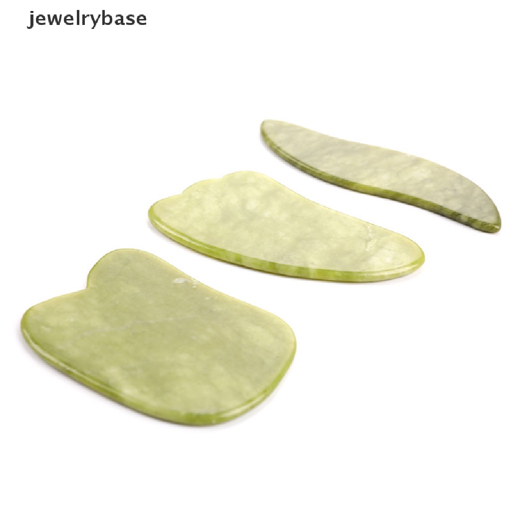 (jewelrybase) Plat Giok Gua Sha Alami Untuk Pijat Wajah