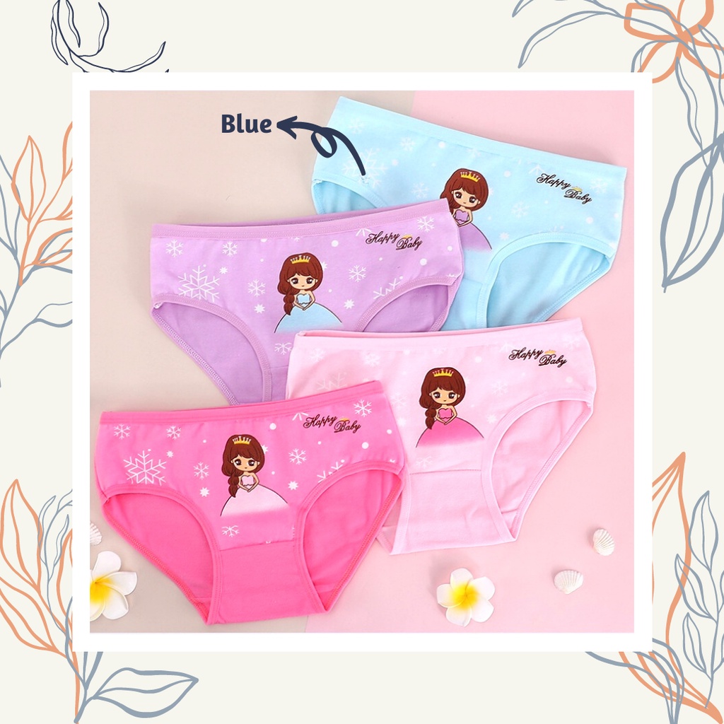 MBSS - XIAO TING CD HAPPY BABY celana dalam anak perempuan bahan katun halus 2-12 Tahun