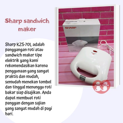 Sandwich Toaster Sharp KZS 70L(W) Pemanggang Roti