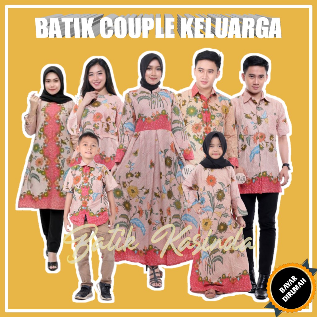 Batik Couple Keluarga Terlaris Murah Baju Sarimbit Cople Set Anak Cowo Cewe modern