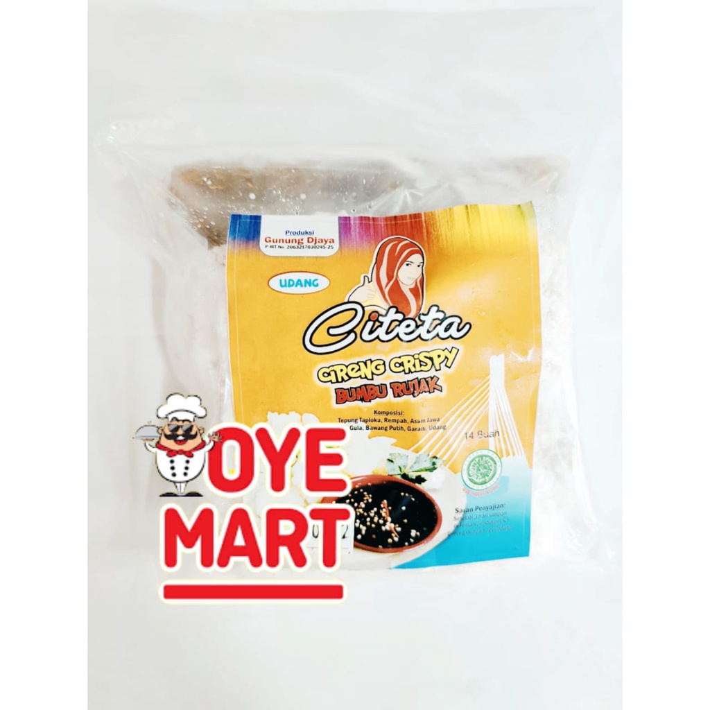 CITETA CIRENG CRISPY BUMBU RUJAK ISI 14PCS RASA UDANG